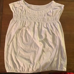 White sleeveless t-shirt